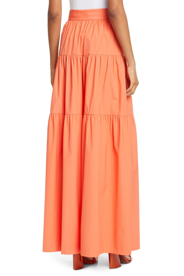 Apricot Maxi Skirt, Alternate, color, TANGERINE