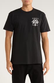 Obey Birds of Justice Cotton Graphic T-Shirt