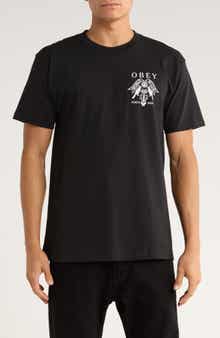 Obey Birds of Justice Cotton Graphic T-Shirt