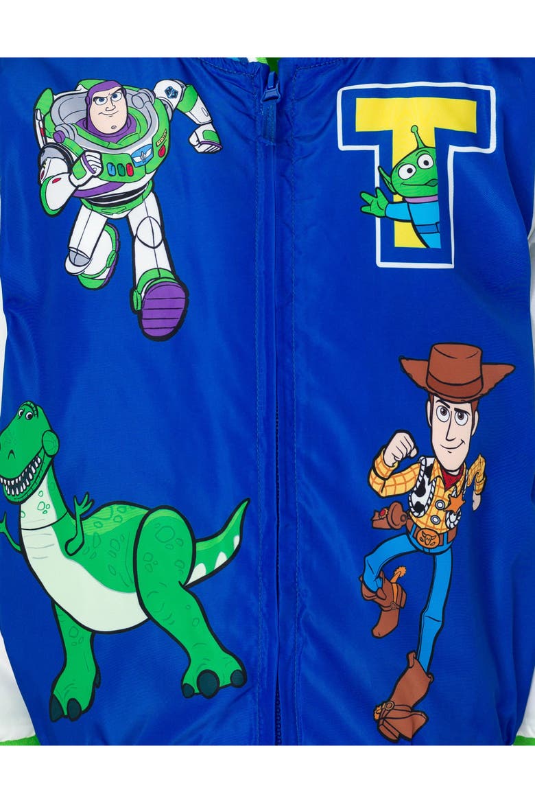 Toy Story Zip-Up Bomber Jacket, Alternate, color, Blue White Toy Story