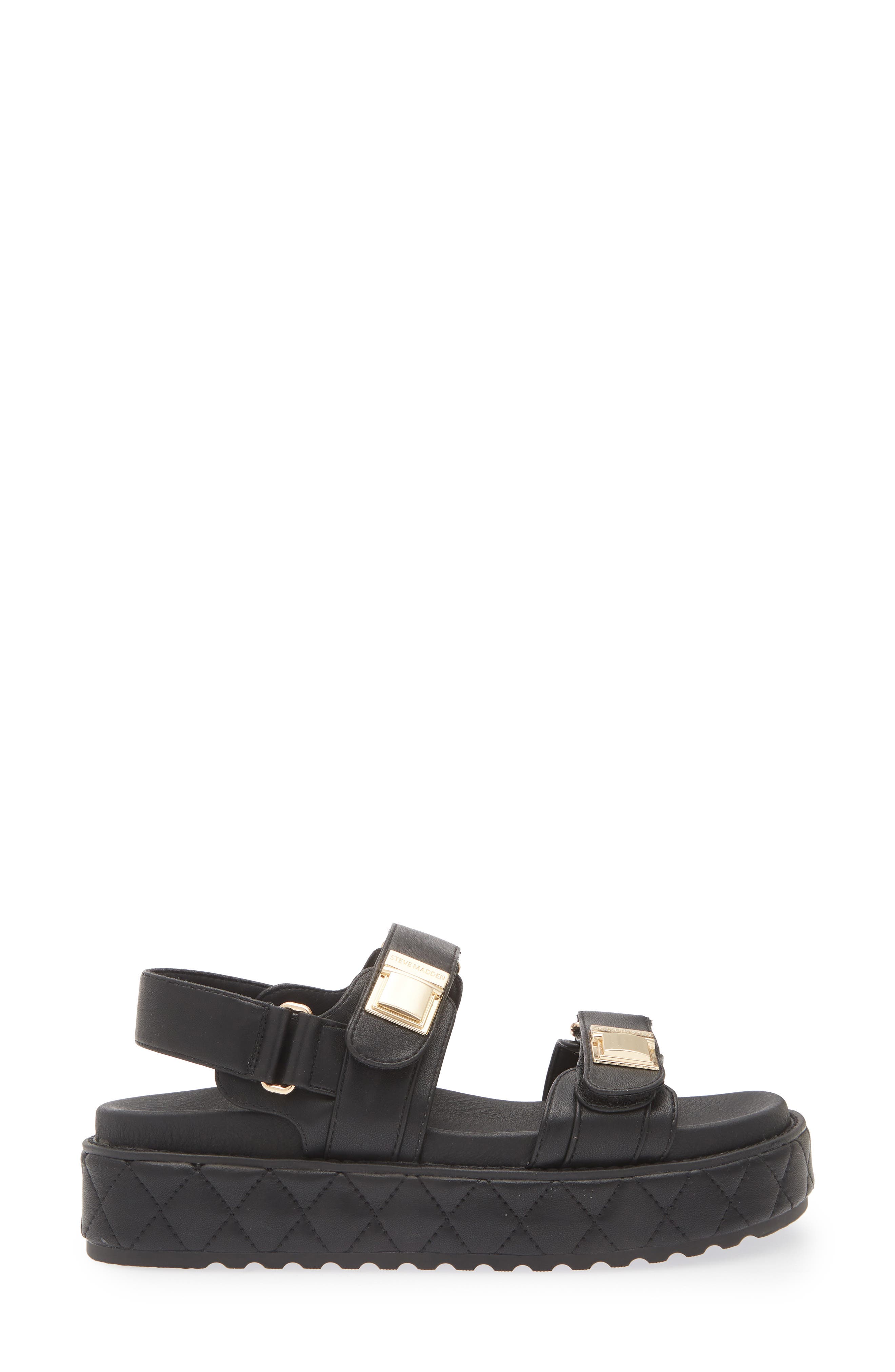 Steve Madden Bowie Platform Slingback Sandal, Alternate, color, Black