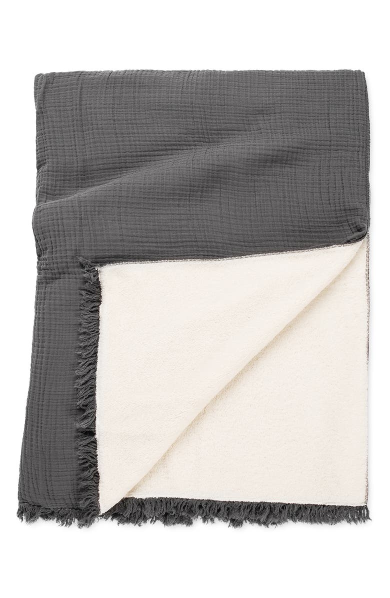 House No.23 Alaia High Pile Fleece Throw, Alternate, color, 