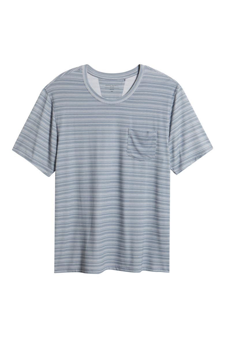 Stripe Modal Blend Pajama T-Shirt, Alternate, color, AIR FORCE BLUE STRIPE