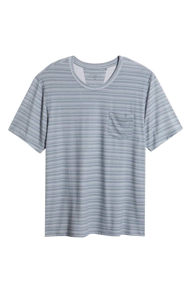 Daniel Buchler Stripe Modal Blend Pajama T-Shirt, Alternate, color, Air Force Blue Stripe