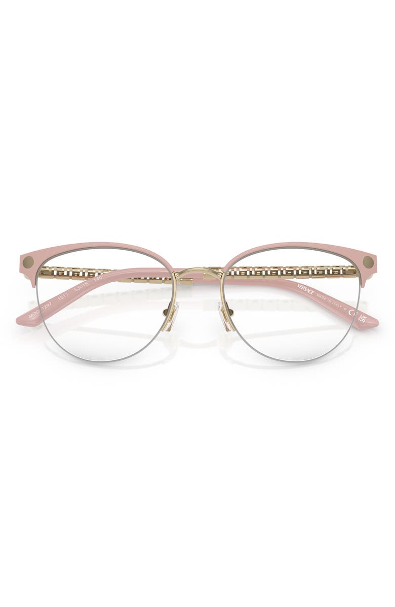 Versace 53mm Cat Eye Optical Glasses, Alternate, color, Pink