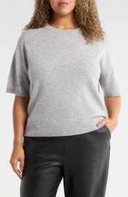 Nordstrom Short Sleeve Cashmere Sweater
