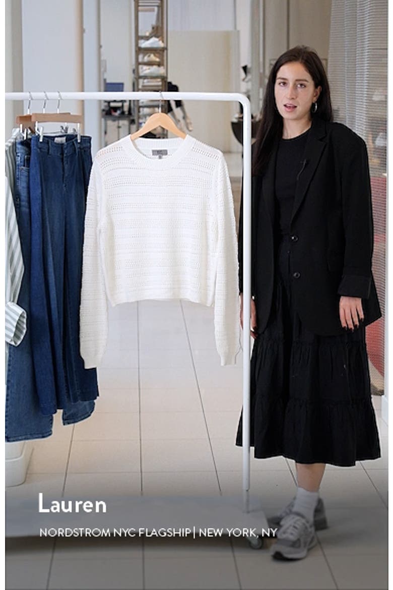 Open Stitch Crop Sweater video
