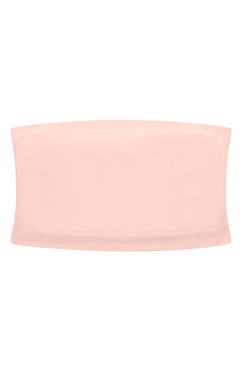 Thirdlove Seamless Cloud Cotton Wireless Bandeau Bra In Pink