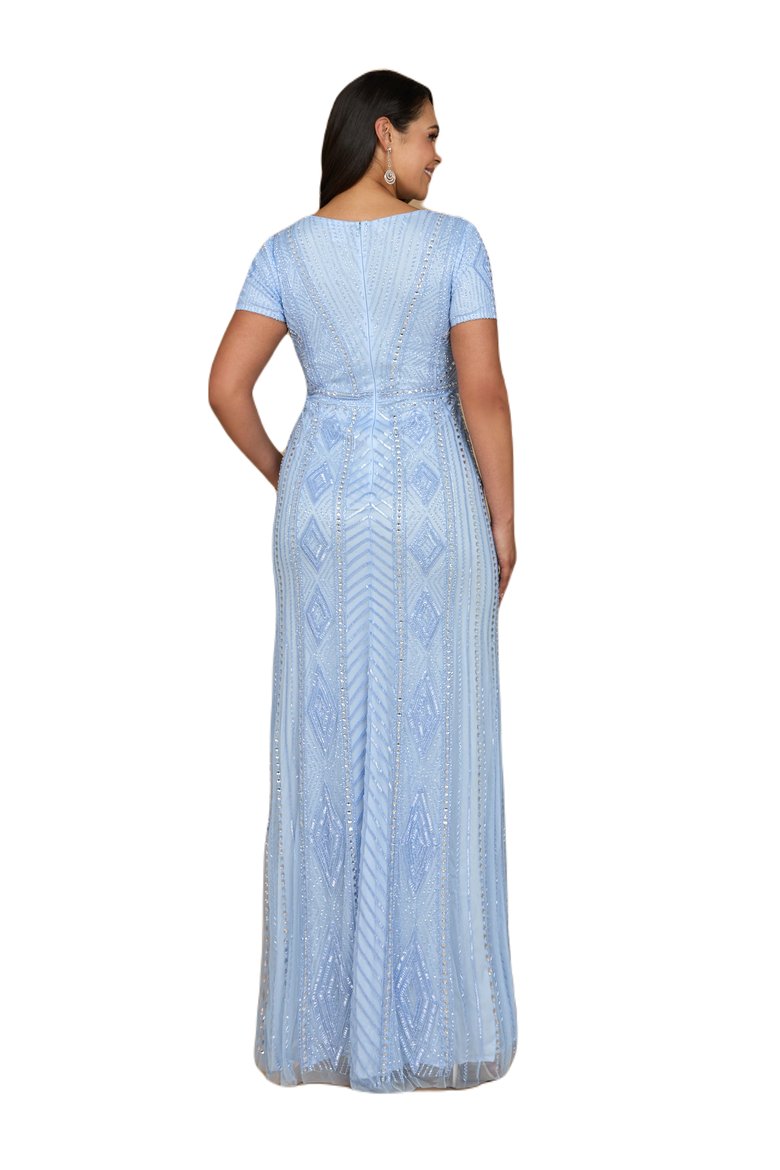 Closed Back, Cap Sleeve Dress, Alternate, color, Periwinkle
