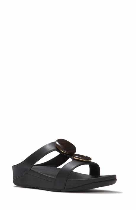 Fino Marbled Stone H-Bar Slide Sandal