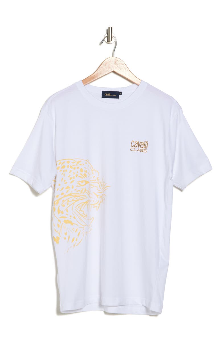 Roberto Cavalli Logo Graphic Print T-Shirt, Alternate, color,