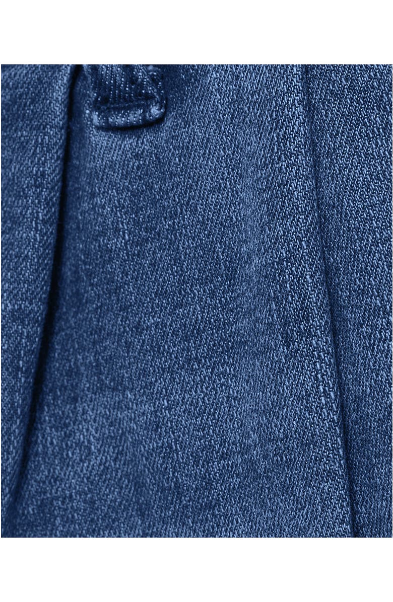 Lands
 End Denim Mid Rise Wide Leg Culotte Jeans, Alternate, color, Indigo Tide Blue