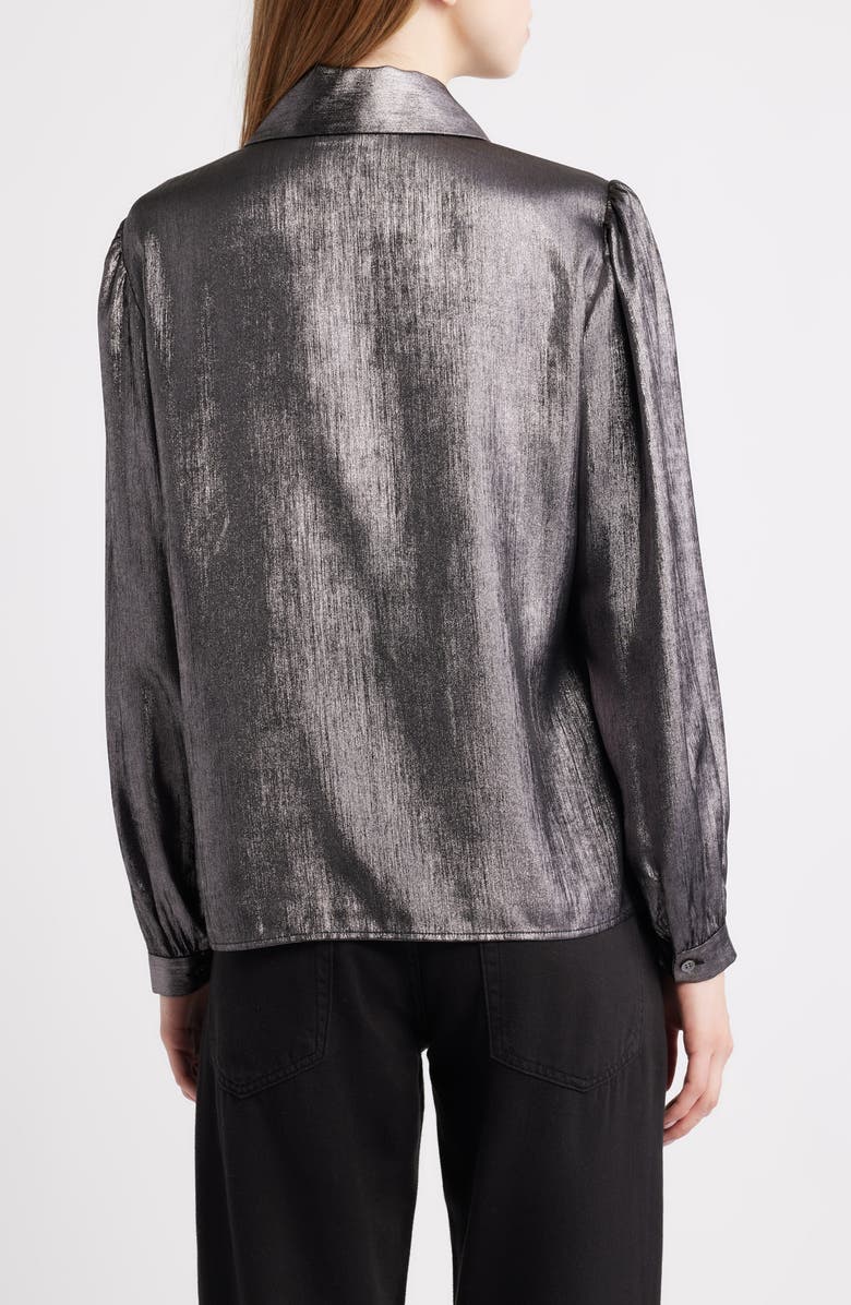 FRAME The Shiny Staple Shirt, Alternate, color, Gunmetal