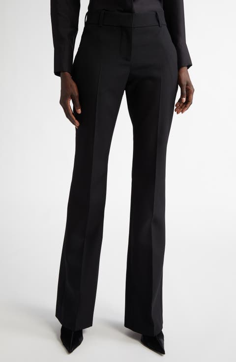 パンツ ALEXANDER MCQUEEN Women Pants 756388QJAAC 1000 Black Women's Tailored Trousers in Black | McQueen US