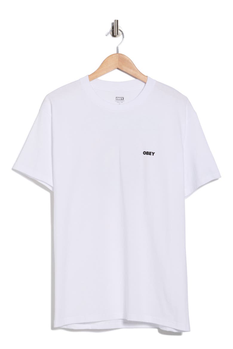 Peace Target Graphic T-Shirt, Alternate, color, WHITE