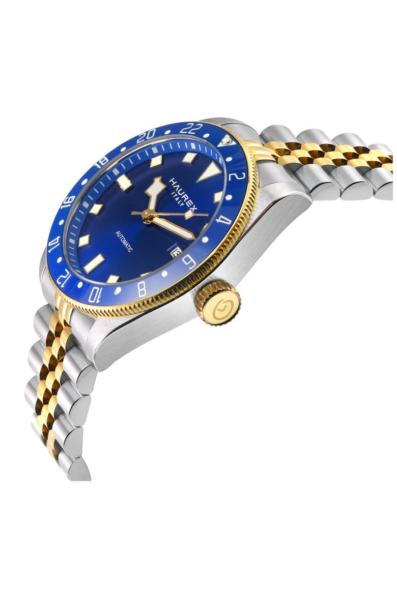 Abisso Automatic Two Tone Bracelet Watch, 41mm, Alternate, color, TWO TONE SS/ IPYG