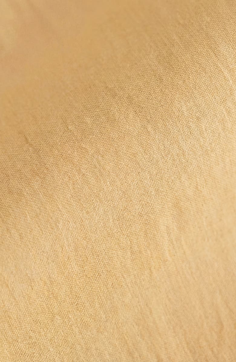 Modenaire Tiered Puff Sleeve Tie Waist Midi Dress, Alternate, color, Sand