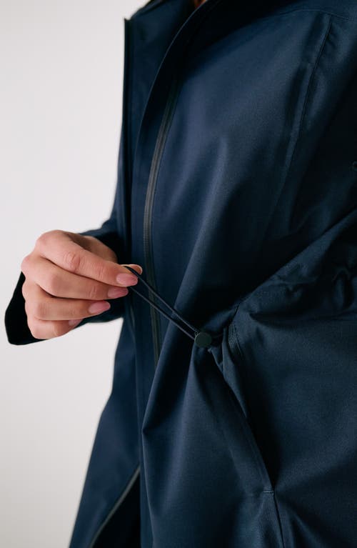 Lole Element Long Windproof Rain Jacket In Blue
