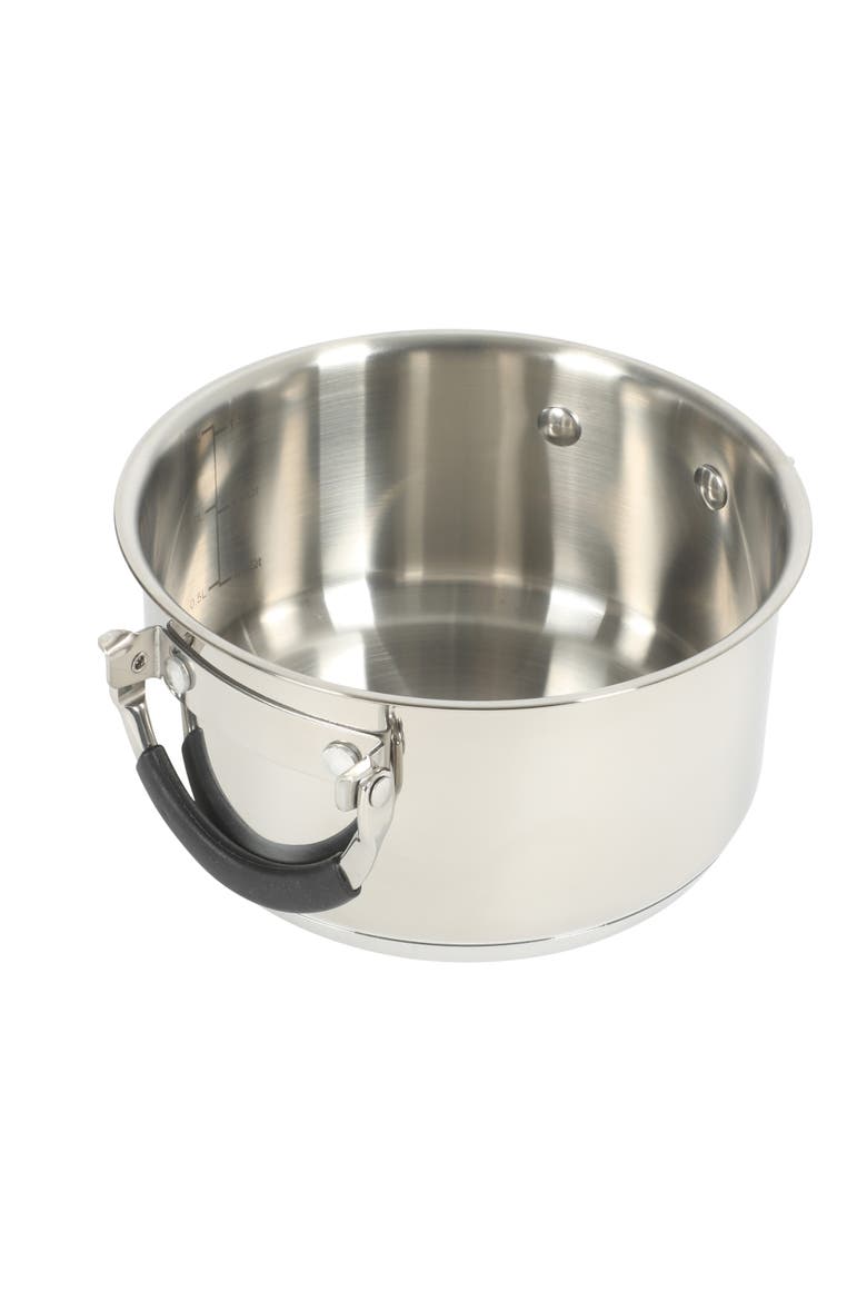 Platinum Silverbolt 6-Piece Stackable Stainless Steel Dutch Oven Set, Alternate, color, Silver