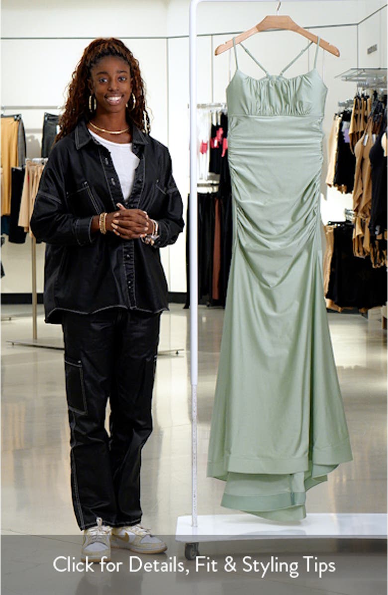 Illusion Fit & Flare Gown, sales video thumbnail