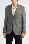 Jack Victor Midland Contemporary Fit Marled Plaid Wool Blend Sport Coat