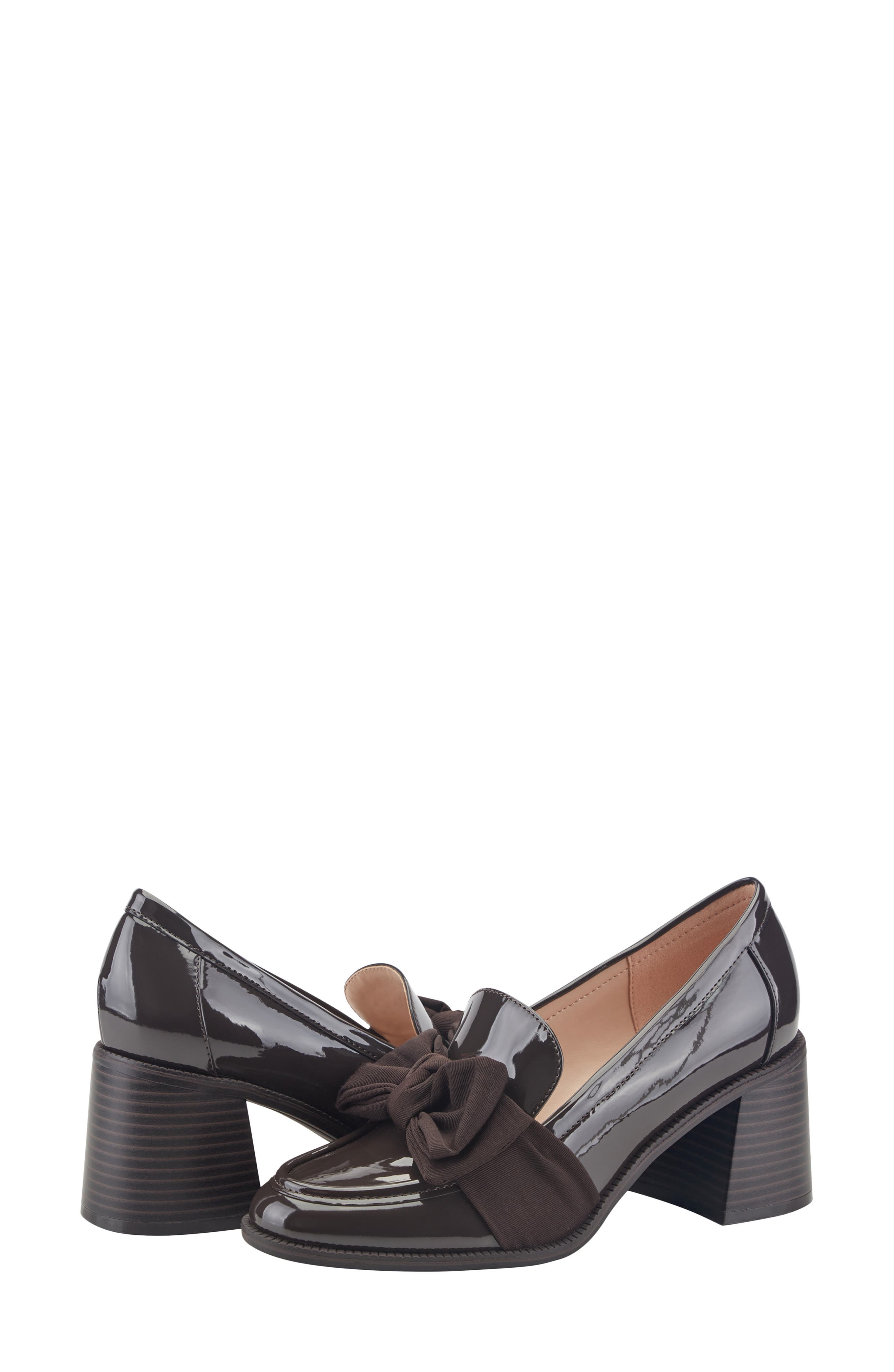 Korra Bow Pump, Alternate, color, DARK BROWN