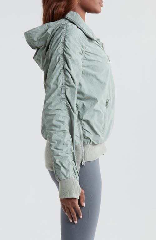 BLANC NOIR BLANC NOIR REGINA WATER REPELLENT RUCHED BOMBER JACKET