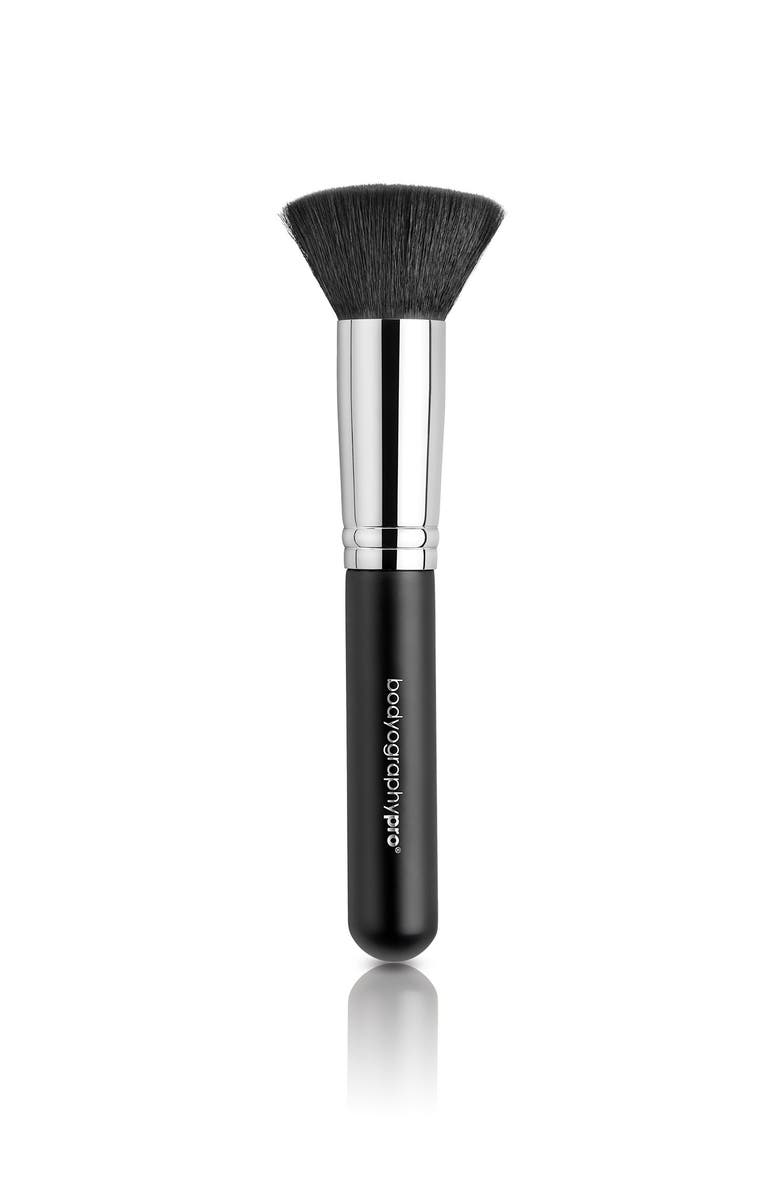 Bodyography Synthetic Makeup Brush Buffing Brush, Main, color, Black