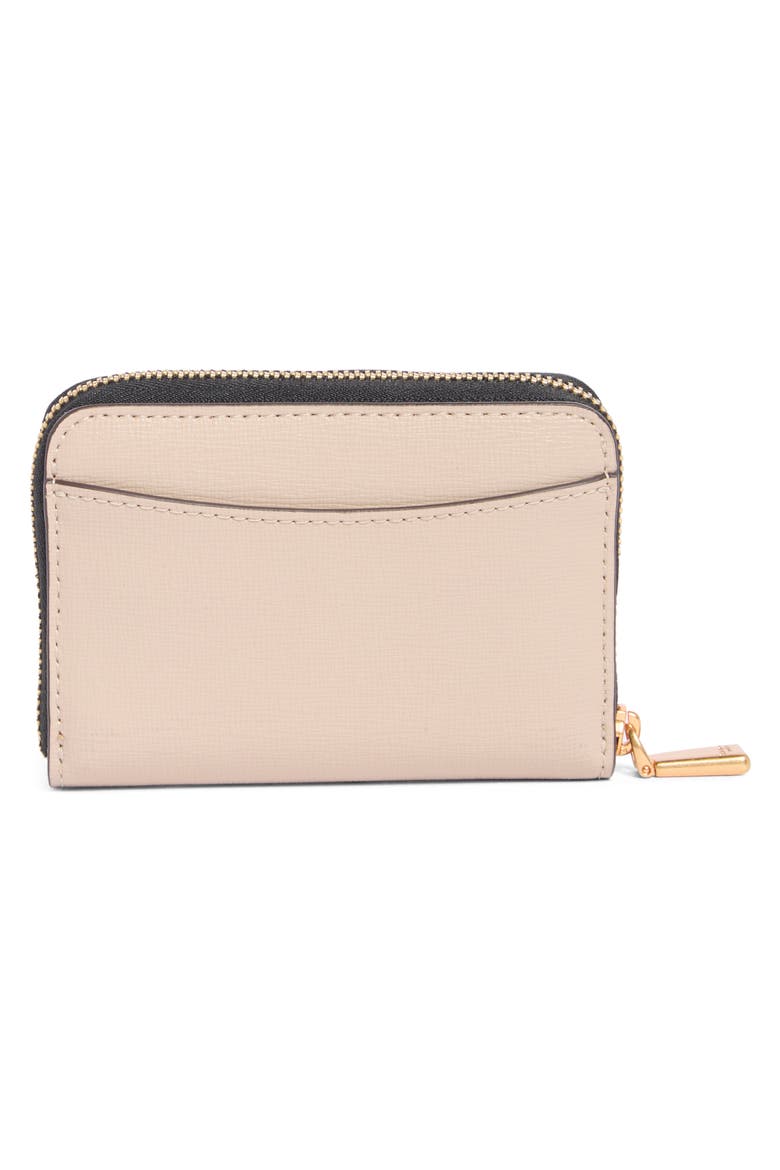 morgan colorblock saffiano leather wallet, Alternate, color, EARTHENWARE BLACK MU