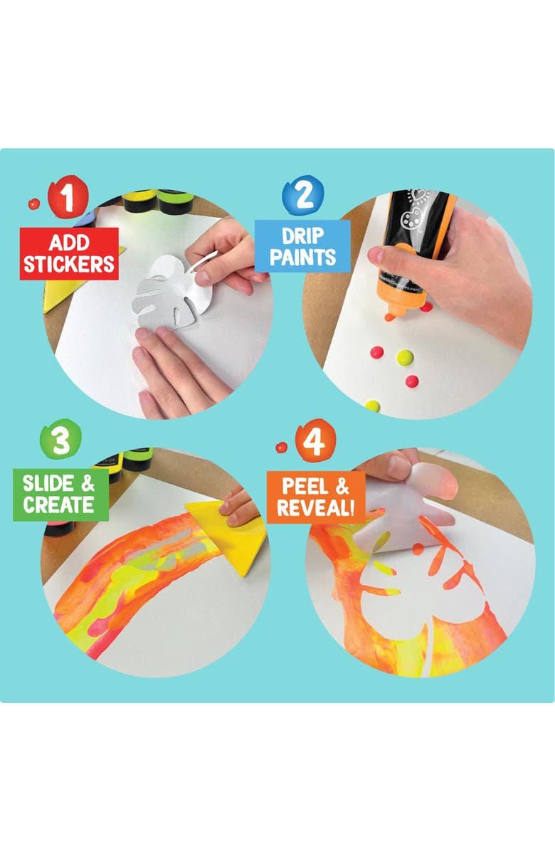 BRIGHT STRIPES Squeegee Art Kit, Alternate, color, Multi