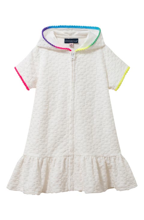 Kids' Hooded Terry Cover-Up Dress (Little Kid)
