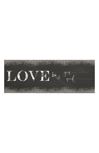 J&v Textiles J And V Textiles Antifatigue Love Kitchen Mat In Red