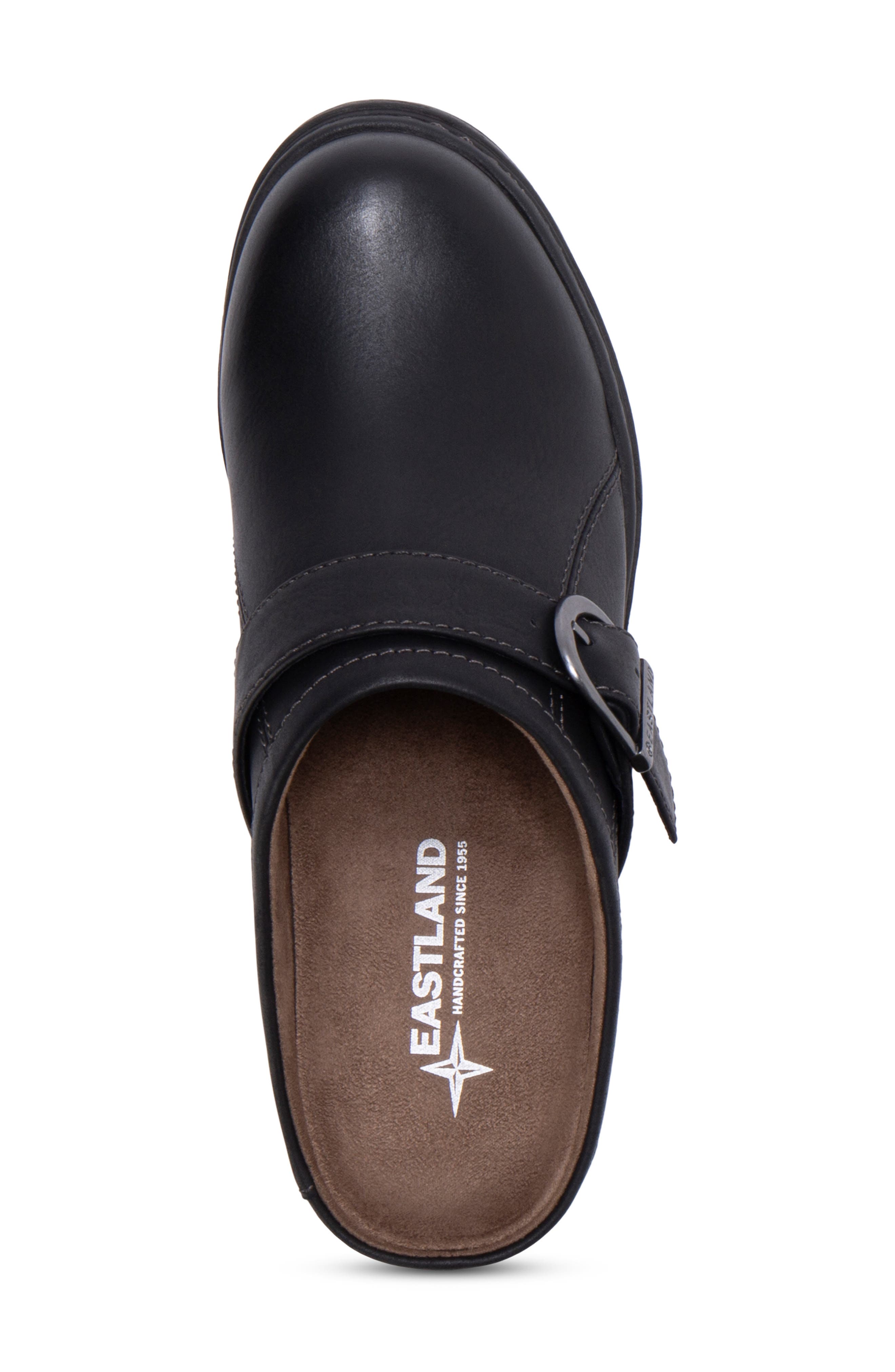 Eastland Cameron Buckle Mule, Alternate, color, Black