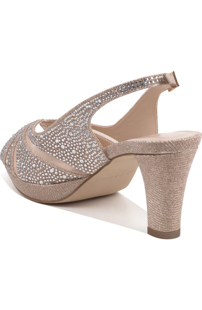 Paradox London Pink Linda Slingback Peep Toe Pump, Alternate, color, Champagne