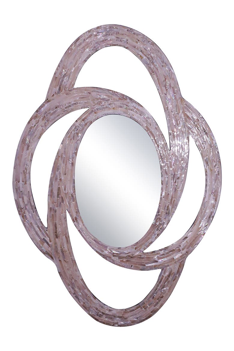 Rosey Mother of Pearl Framed Celtic Mirror - 26"x38", Main, color, MULTI