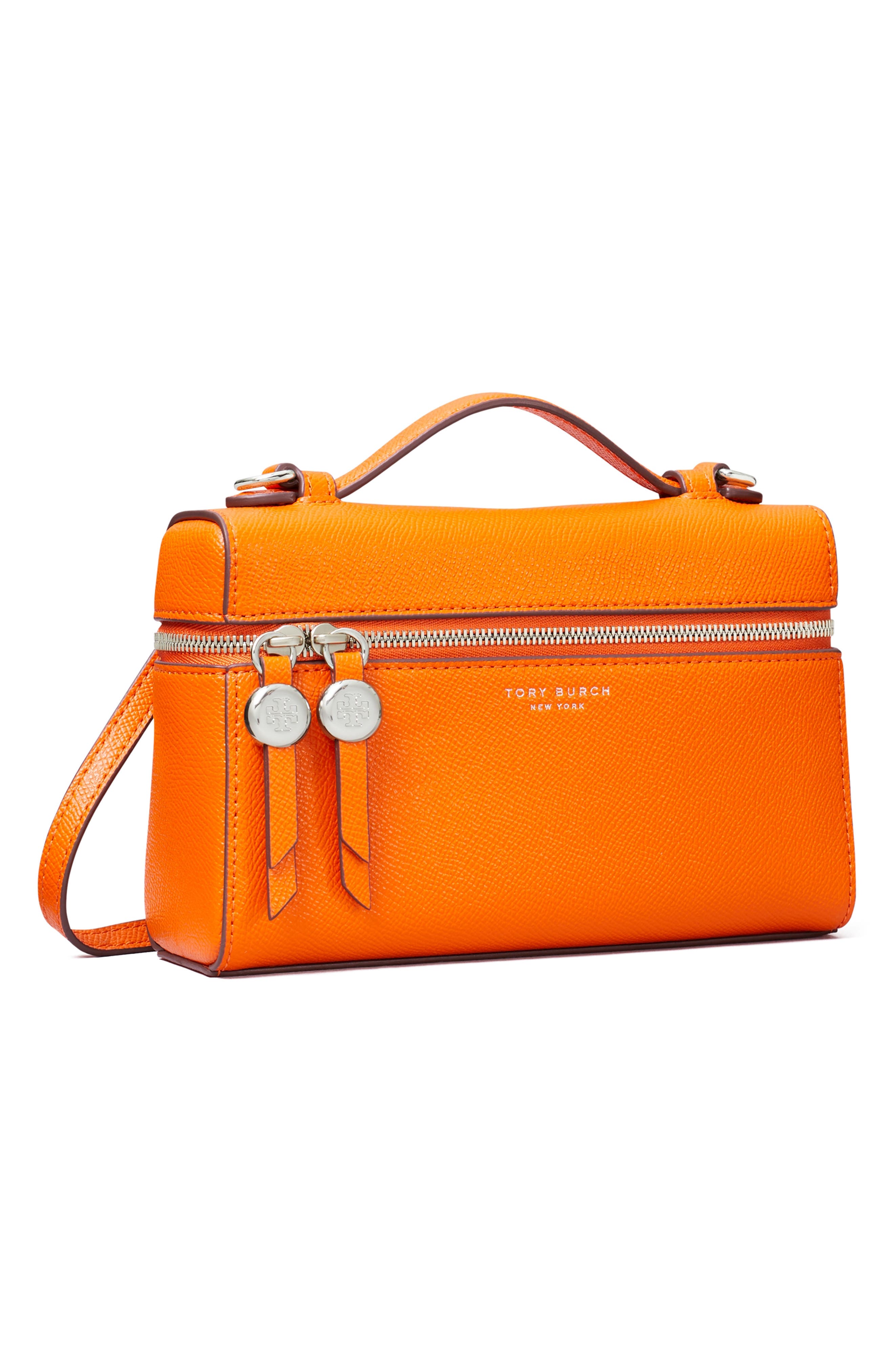 Romy Slim Top Handle Bag, Alternate, color, ORANGE