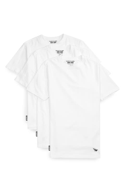 3-Pack Essential Stretch Cotton Crewneck T-Shirt