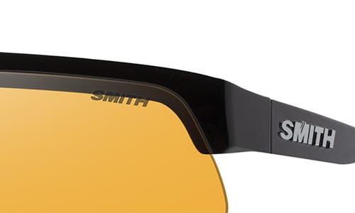 Smith Xc 138mm Chromapop™ Polarized Oversize Shield Sunglasses In Black/chromapop Copper