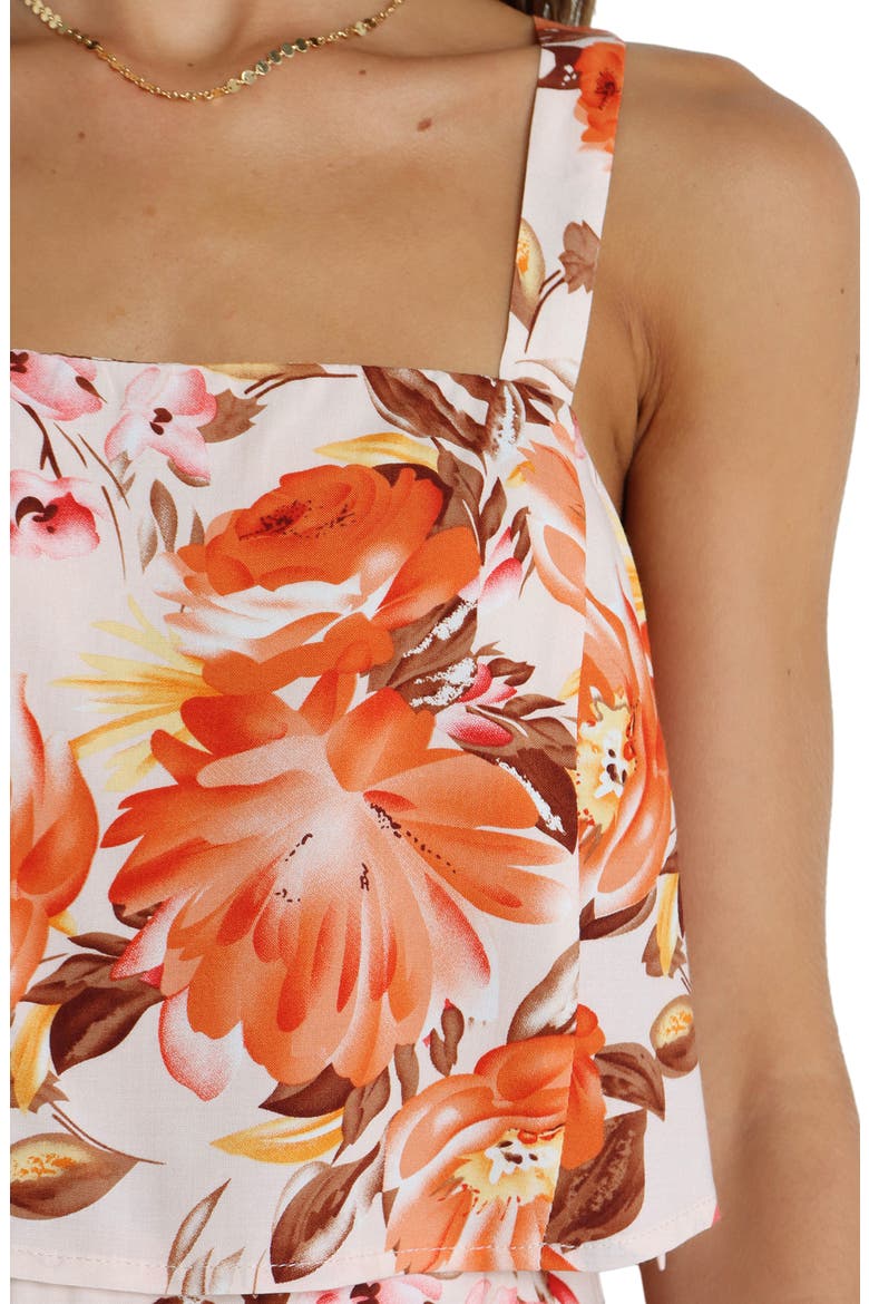Lulu Floral Print Two-Piece High-Low Maxi Dress, Alternate, color, PINK FLORAL