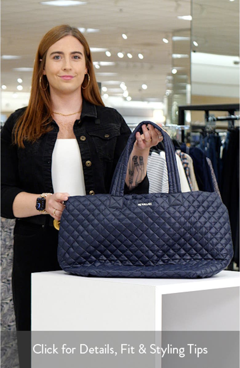 Large Metro Deluxe Quilted Nylon Tote, sales video thumbnail