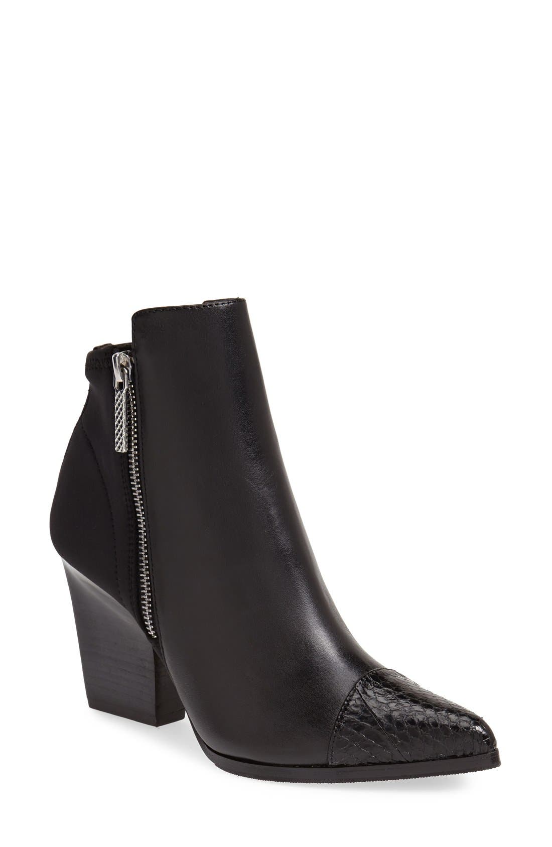 Donald Pliner Donald J Pliner 'Volt' Embossed Cap Toe Bootie, Main, color, 