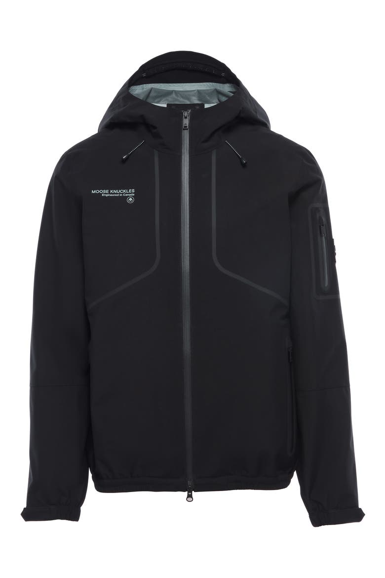 Monnoir Recycled Polyester Shell Jacket, Alternate, color, BLACK