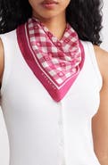 COACH Gingham Play Silk Scarf