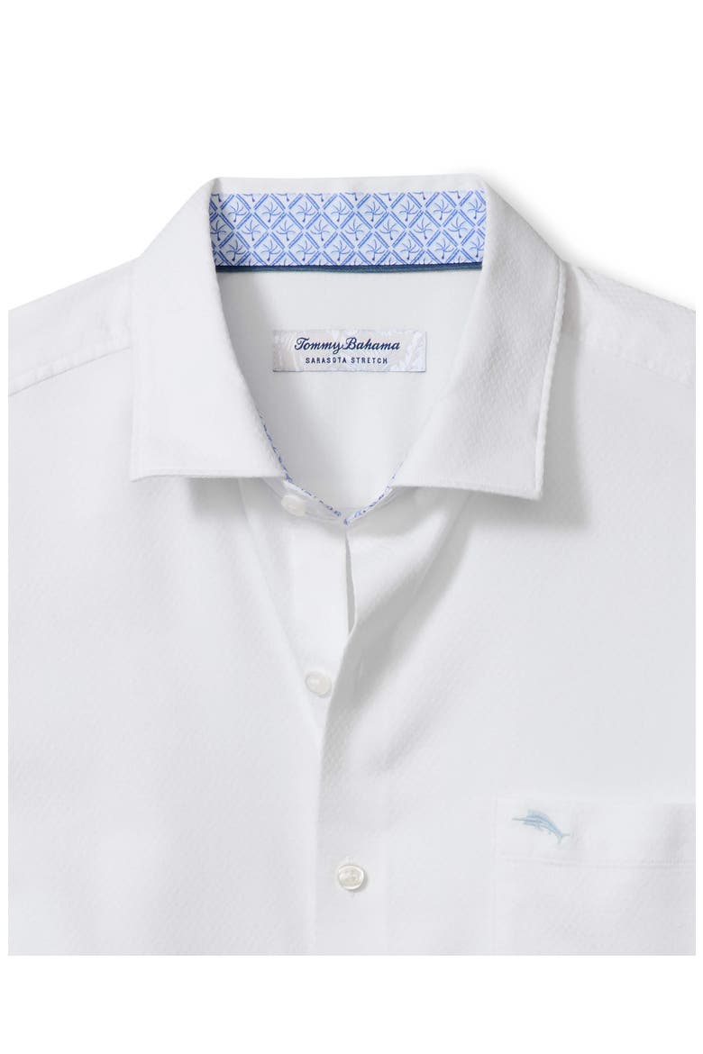Sarasota Stretch Ventura Coast Solid White IslandZone® Button-Up Shirt, Alternate, color, WHITE