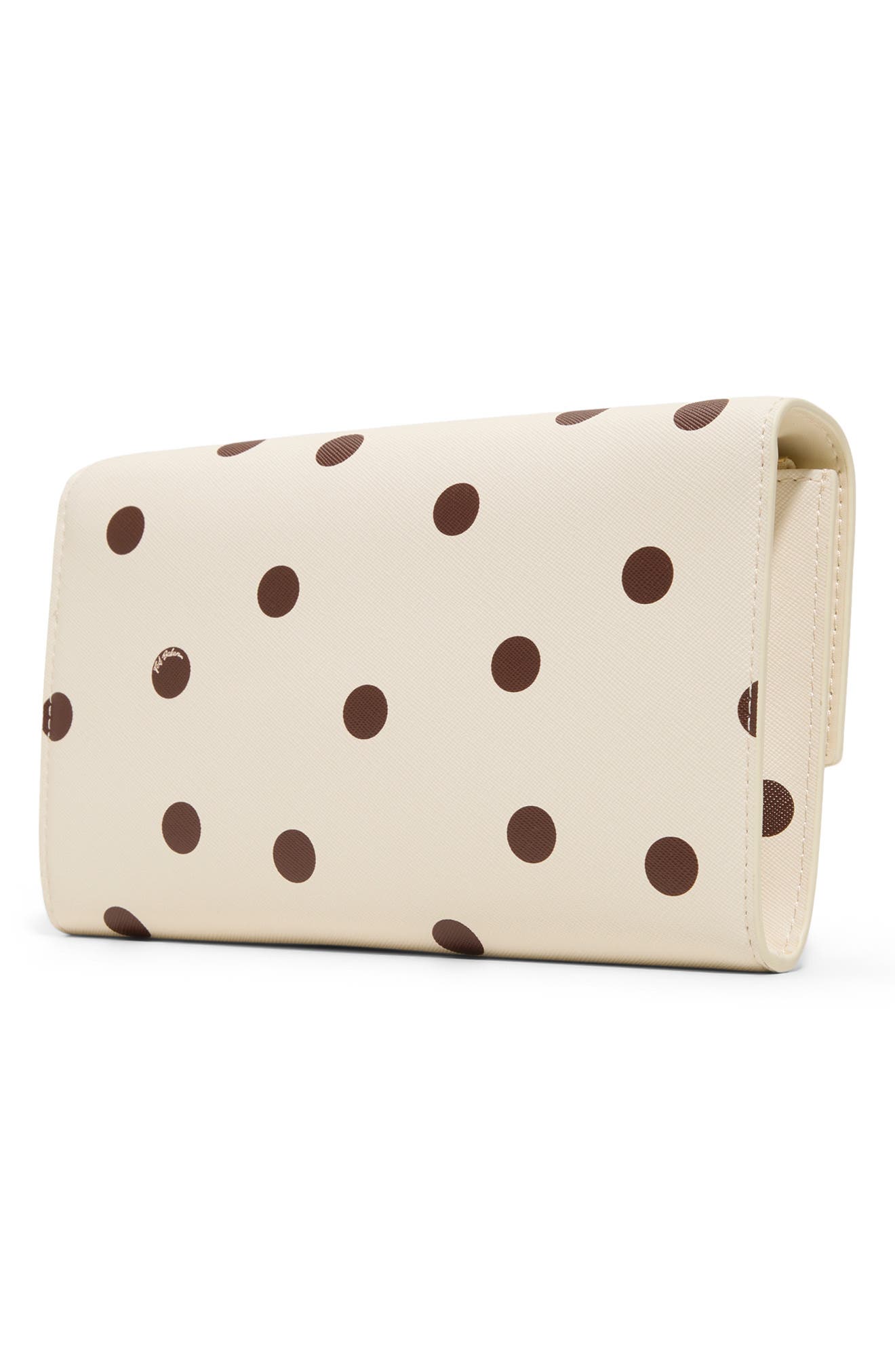 Parisa Polka Dot Faux Leather Crossbody Bag, Alternate, color, IVORY PRIMARY - MULTI