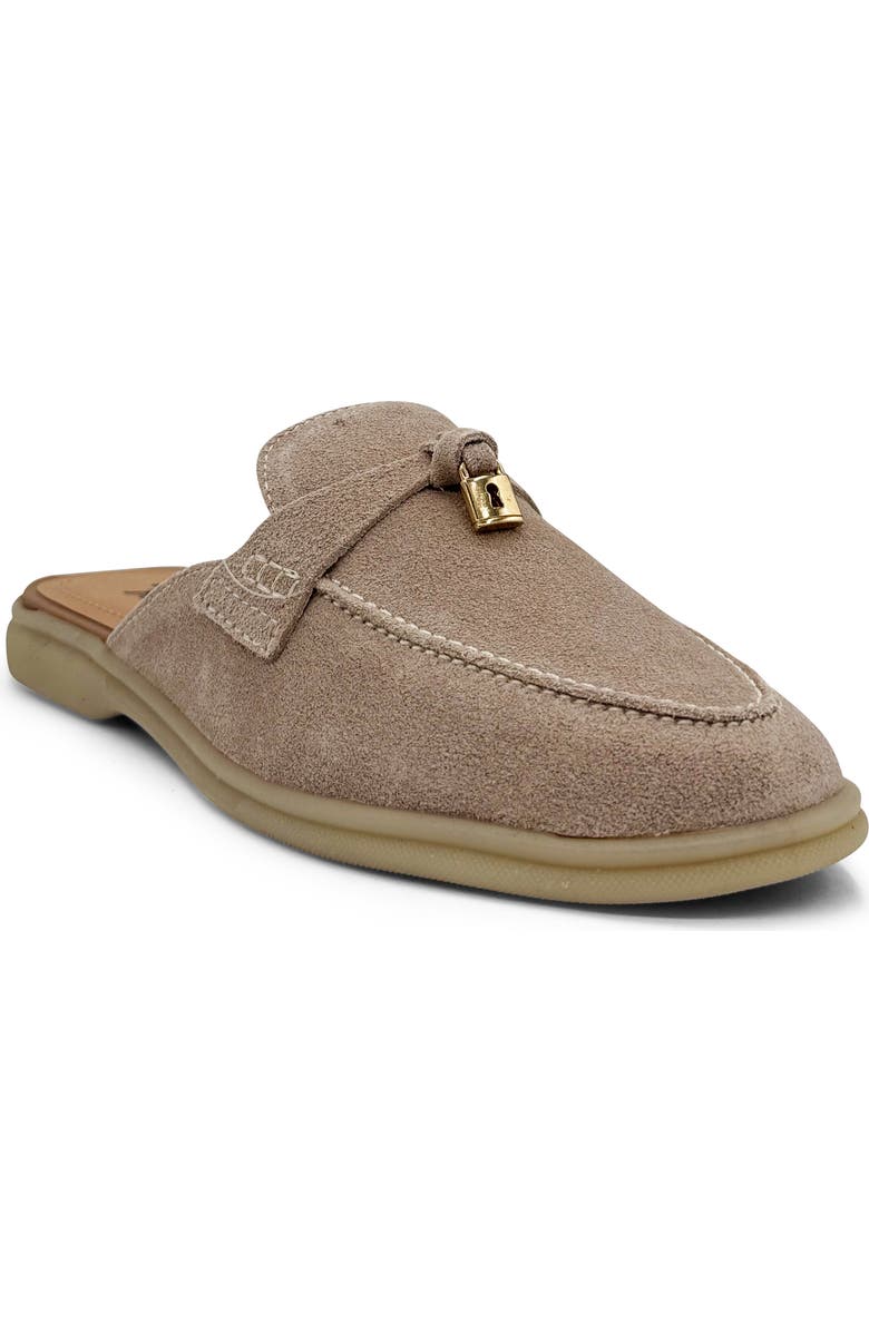 CHELSEA CREW Lasso Mule Loafer, Main, color, Stone Suede