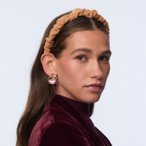 Lele Sadoughi Jessie Suede Headband In Brown