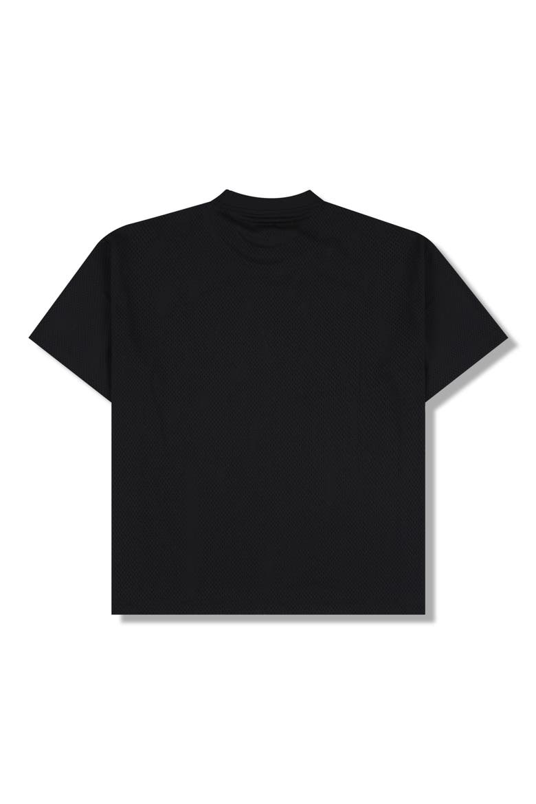 Twitch Cotton Mesh T-Shirt, Alternate, color, BLACK