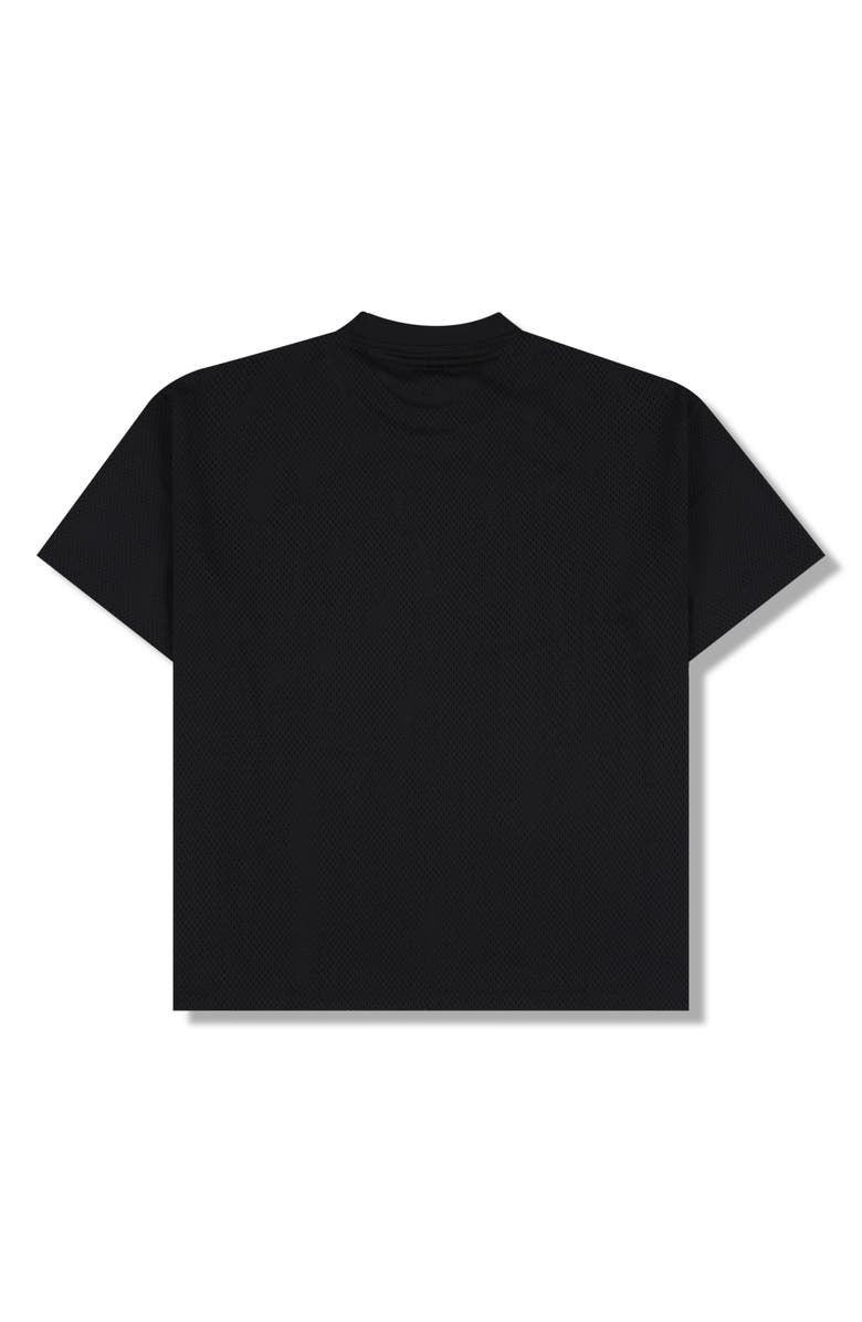 PLEASURES Twitch Cotton Mesh T-Shirt, Alternate, color, Black