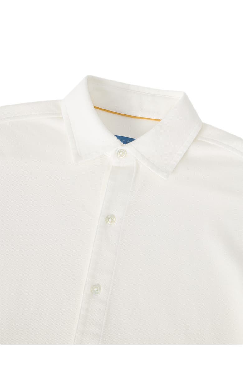Foster Long Sleeve Pique Knit Shirt, Alternate, color, Classic White